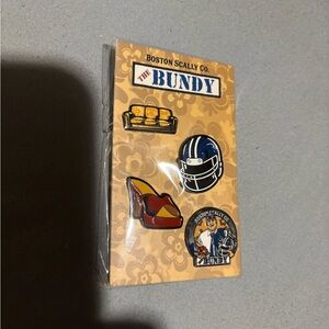 Boston Scally Bundy hat pin set new